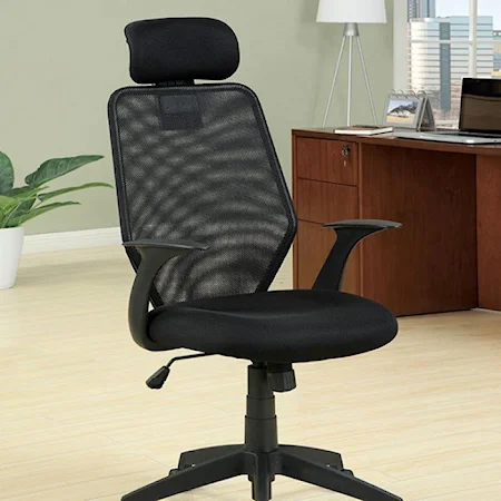 Contemporary Office Task Chair with Adjustable Height and Casters